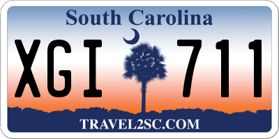 SC license plate XGI711