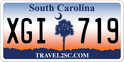 SC license plate XGI719