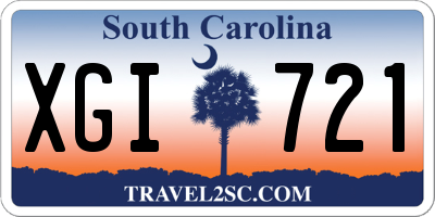 SC license plate XGI721
