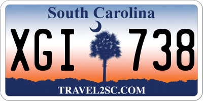 SC license plate XGI738