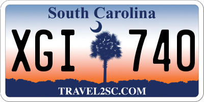 SC license plate XGI740