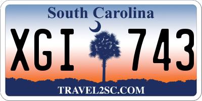 SC license plate XGI743