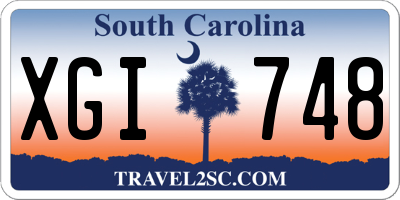 SC license plate XGI748