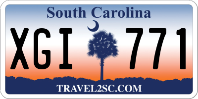 SC license plate XGI771