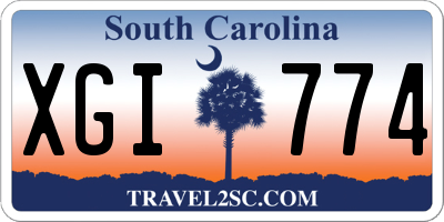 SC license plate XGI774