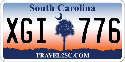 SC license plate XGI776