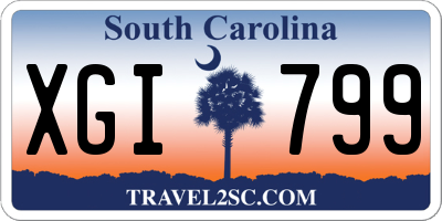 SC license plate XGI799
