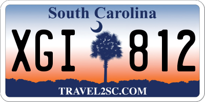 SC license plate XGI812