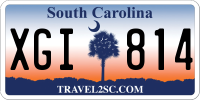 SC license plate XGI814