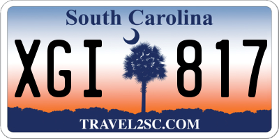 SC license plate XGI817
