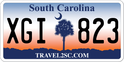 SC license plate XGI823