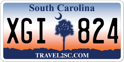 SC license plate XGI824