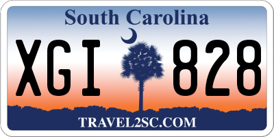 SC license plate XGI828