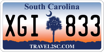 SC license plate XGI833