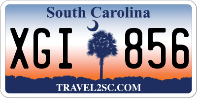 SC license plate XGI856