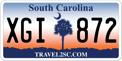SC license plate XGI872