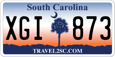 SC license plate XGI873
