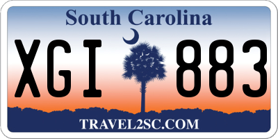 SC license plate XGI883