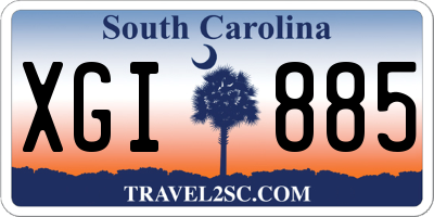 SC license plate XGI885