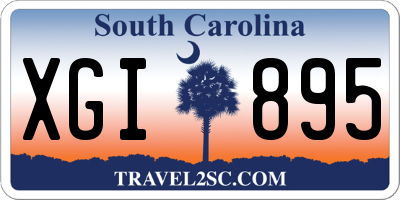 SC license plate XGI895