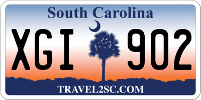 SC license plate XGI902
