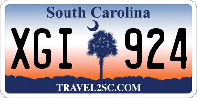 SC license plate XGI924
