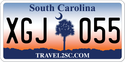 SC license plate XGJ055