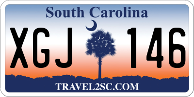 SC license plate XGJ146