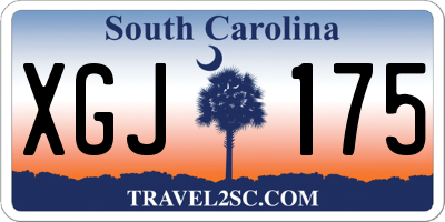 SC license plate XGJ175