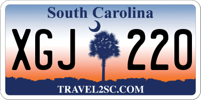 SC license plate XGJ220
