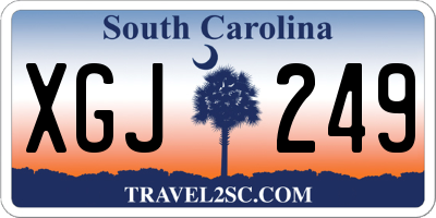 SC license plate XGJ249