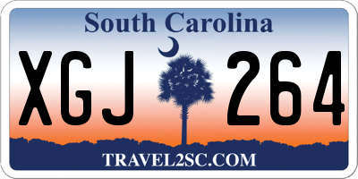 SC license plate XGJ264
