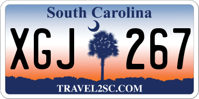 SC license plate XGJ267