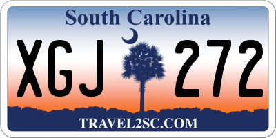 SC license plate XGJ272