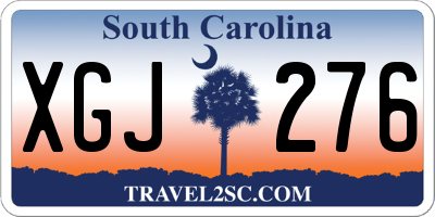 SC license plate XGJ276