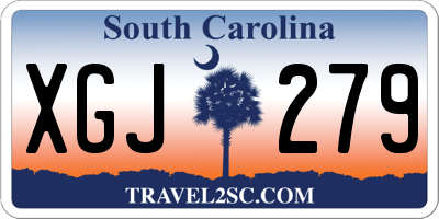 SC license plate XGJ279