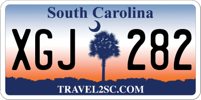 SC license plate XGJ282