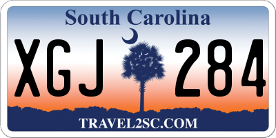 SC license plate XGJ284