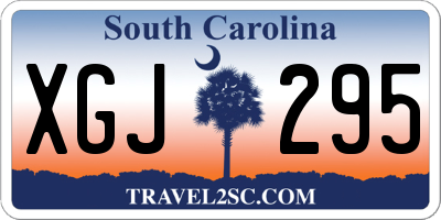 SC license plate XGJ295