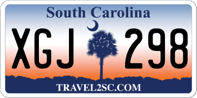 SC license plate XGJ298