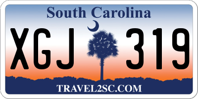 SC license plate XGJ319