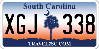 SC license plate XGJ338