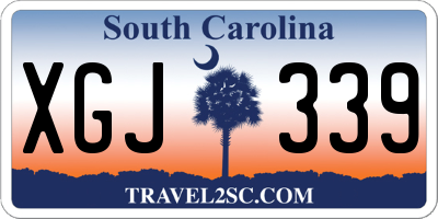 SC license plate XGJ339