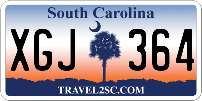 SC license plate XGJ364