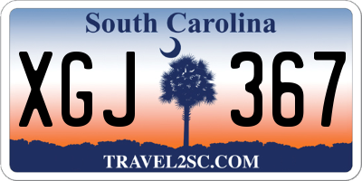 SC license plate XGJ367