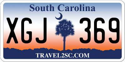 SC license plate XGJ369