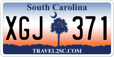 SC license plate XGJ371
