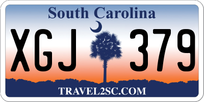 SC license plate XGJ379