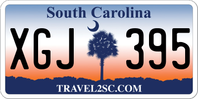 SC license plate XGJ395