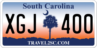 SC license plate XGJ400